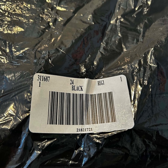 NEW PHOTOS! GAUCHOS, WIDE LEG, BLACK, SZ 24, BACK HIDDEN ZIP, PLEAT FRONT & BACK - Picture 11 of 15